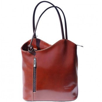 Leather Backpack and Shoulder Bag - Misha